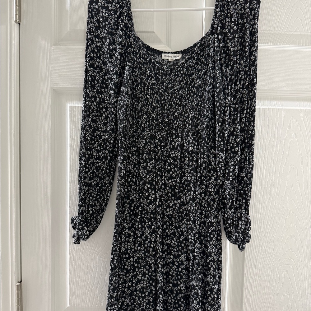 Newbury Kustom Dark Floral Long Sleeve Dress